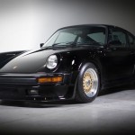 Classic Black Porsche 911 on Gold BBS RS